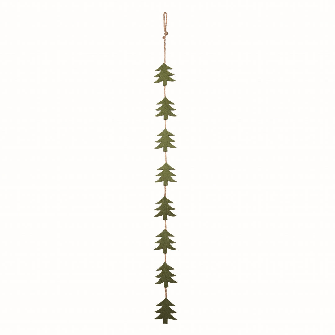 Green Stuffed Felt Hanging Banner