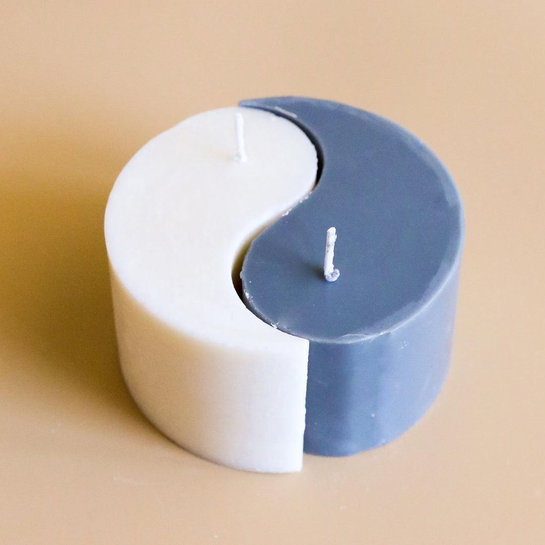 Yin Yang Molded Candle