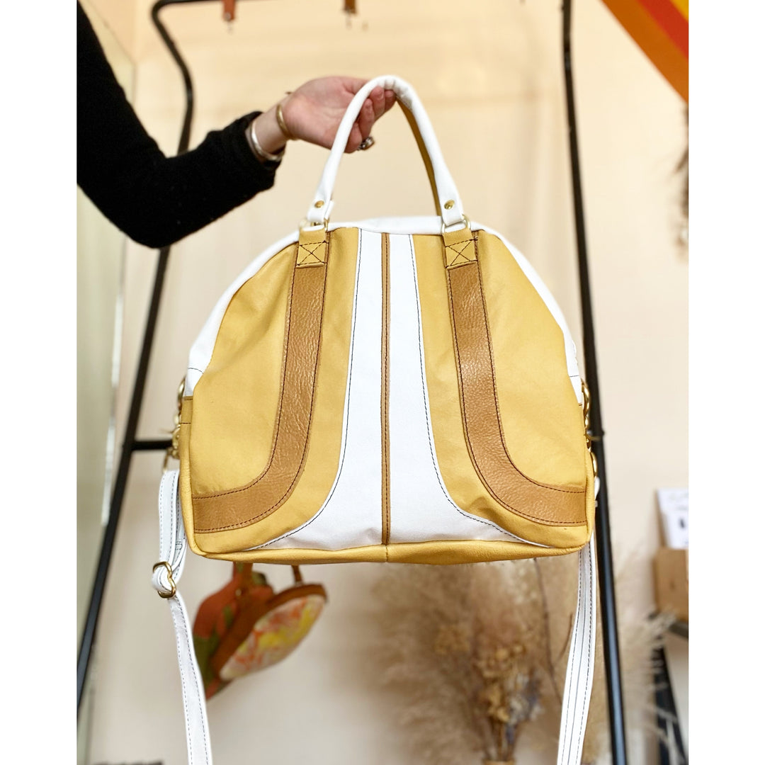Convertible Bowler Bag - Lemon Yellow