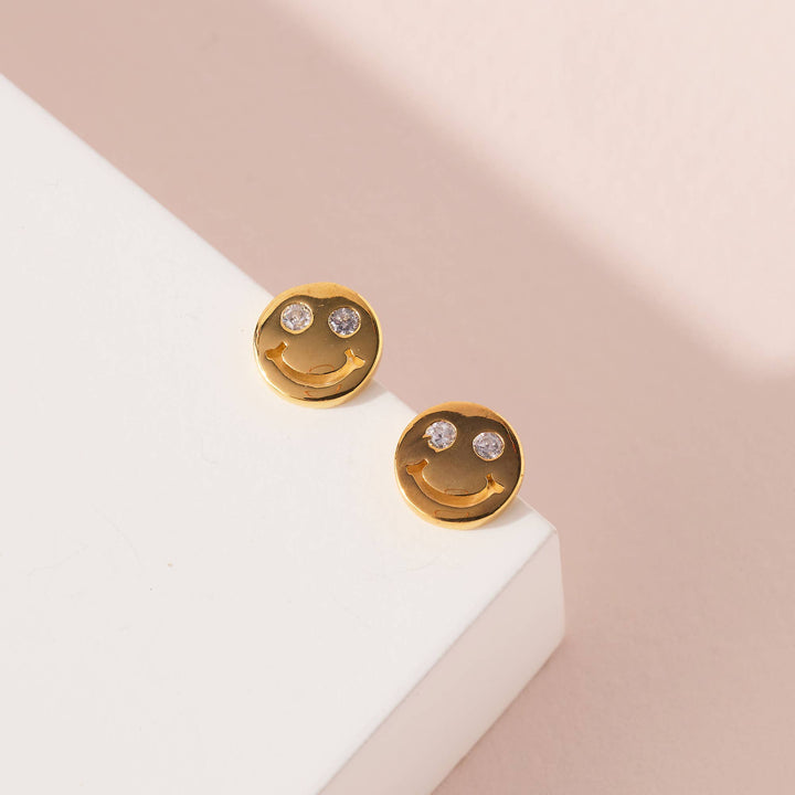 Smiley Face Stud Earrings