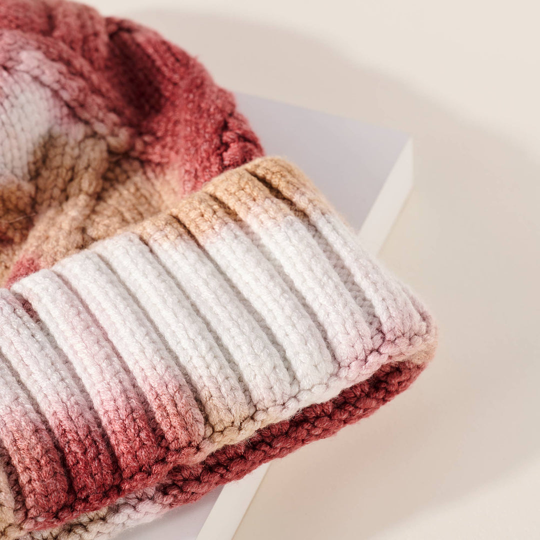 Tie Dye Print Knitted Beanie