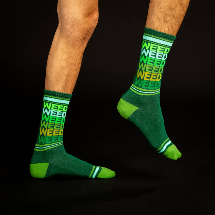 Weed Gym Socks