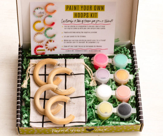 DIY Paint Your Own Hoop Earring Kit
