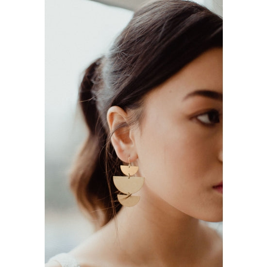 Brass Earrings No. 29