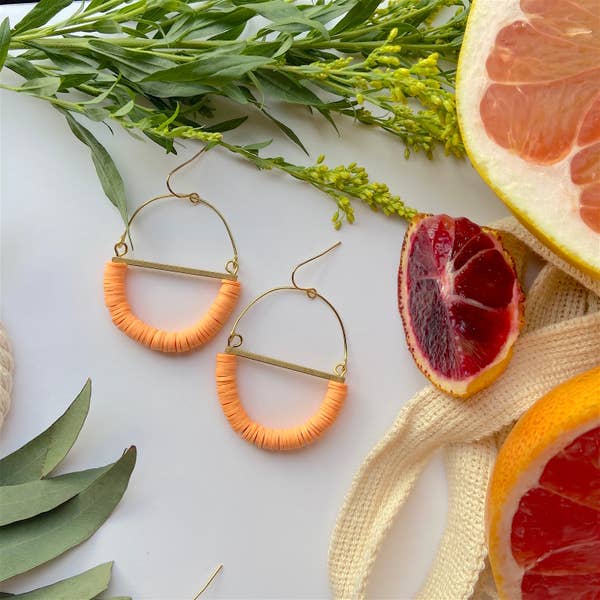 Terrain Beaded Hoop Earring