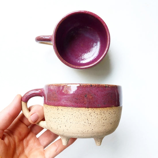 Speckled Footed Mug