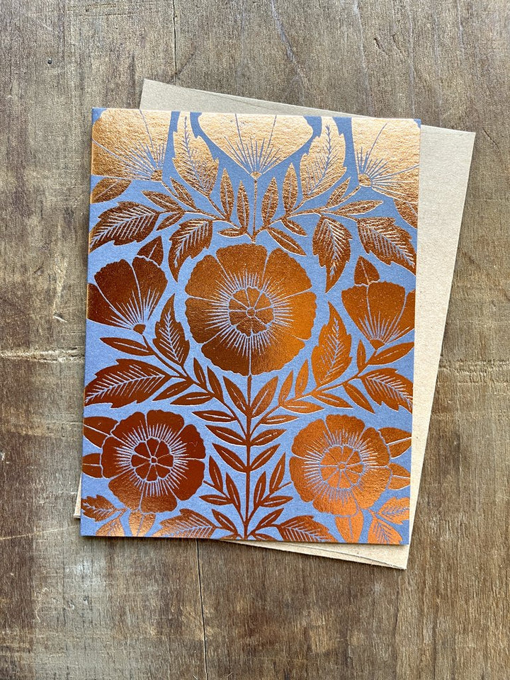 Foil Stamped Floral Card Box Set