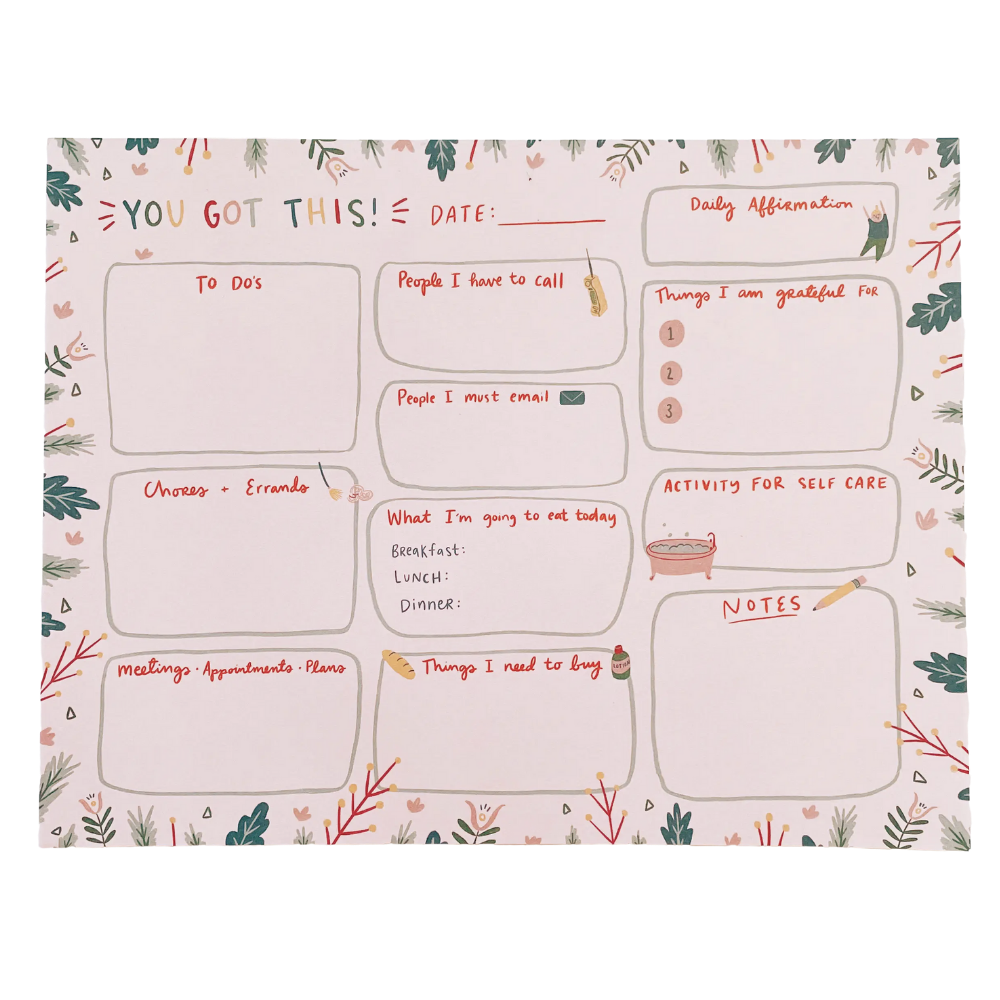 Balanced Day Planner Notepad