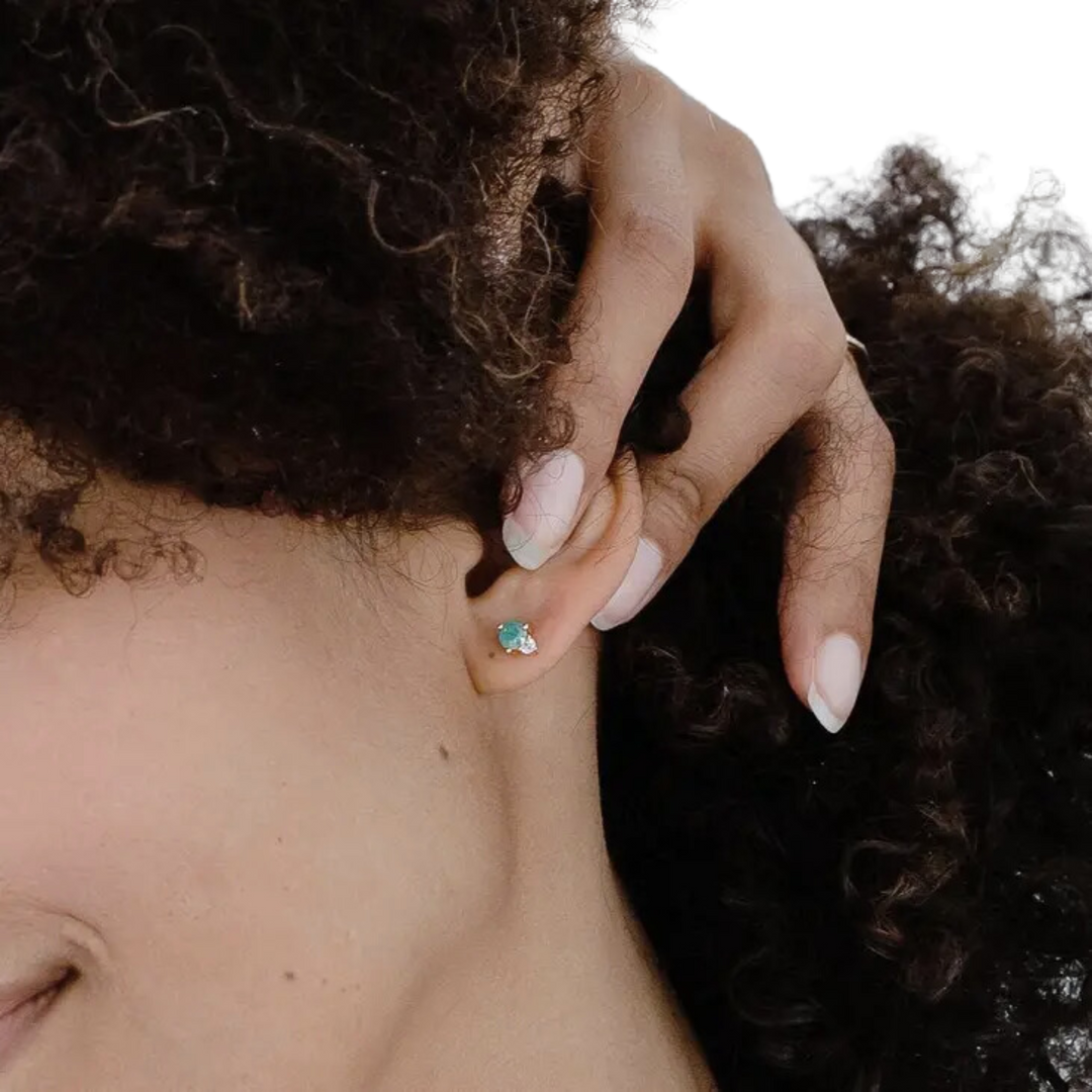 Gem CZ Studs