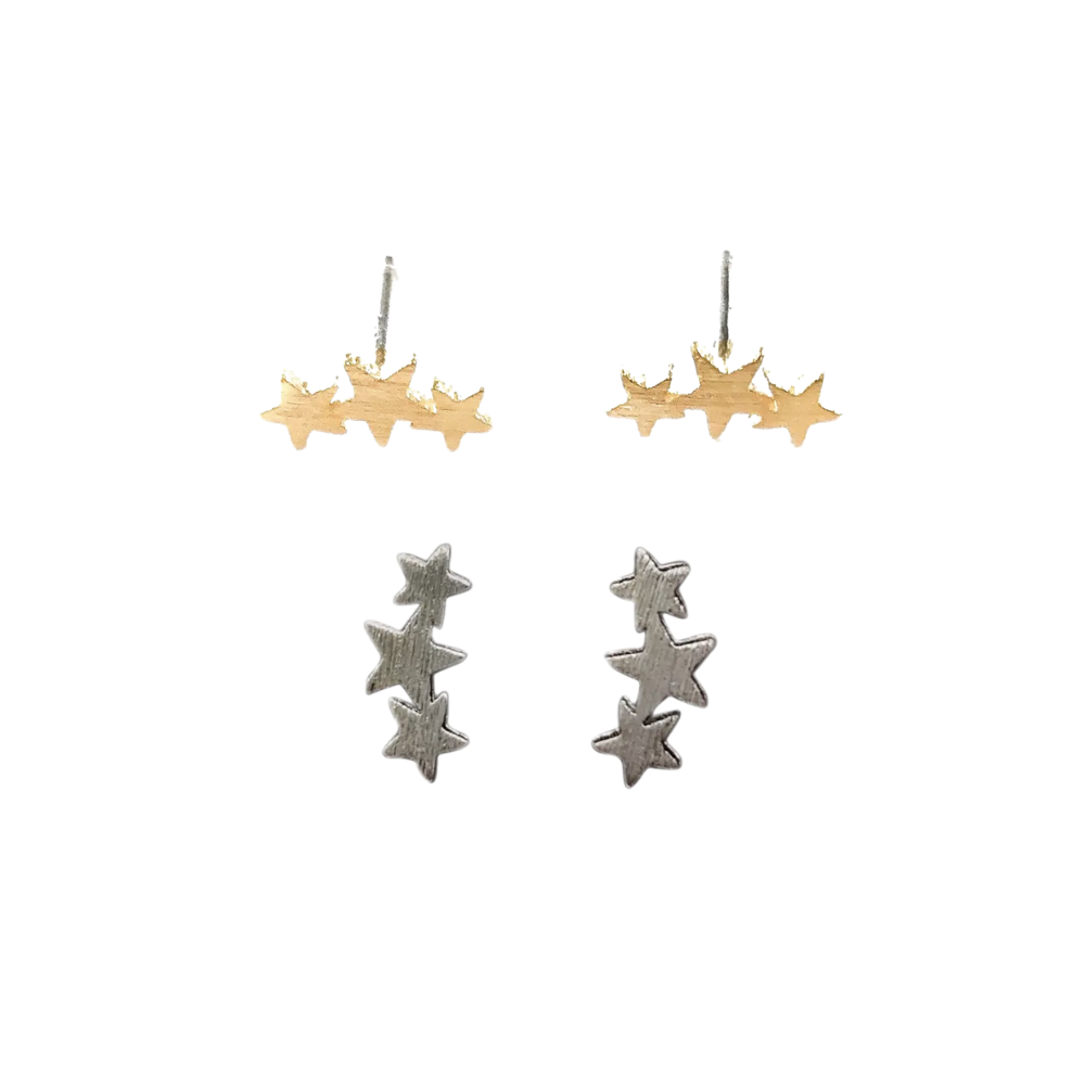 Triple Star Studs