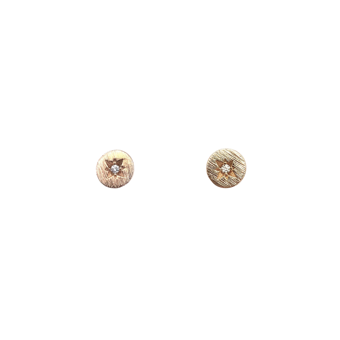 CZ Burst Stud Earrings