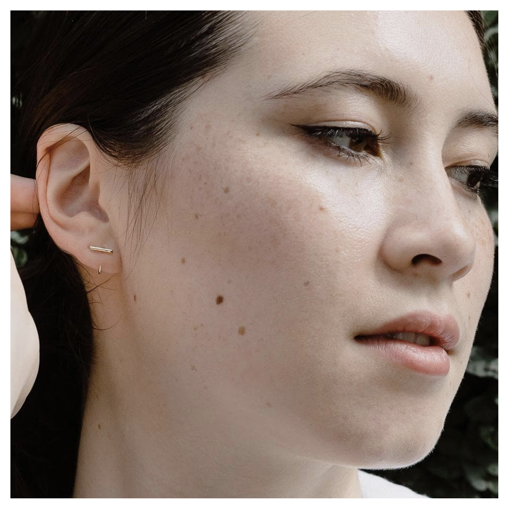 Bar Hoop Earrings - Small