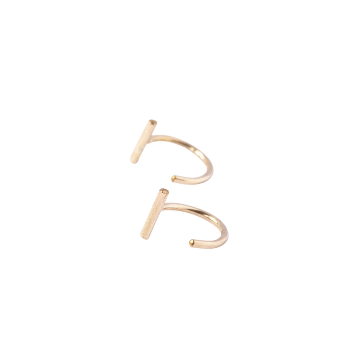 Bar Hoop Earrings - Large
