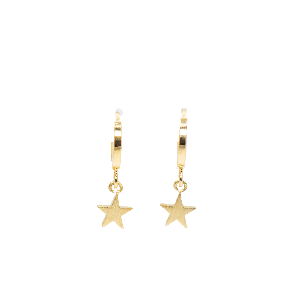 Star Charm Huggies