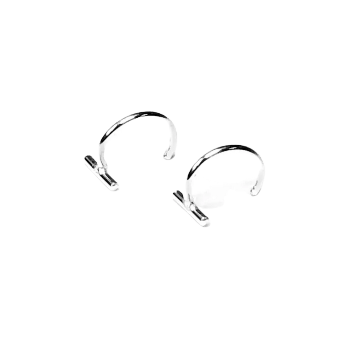 Bar Hoop Earrings - Small