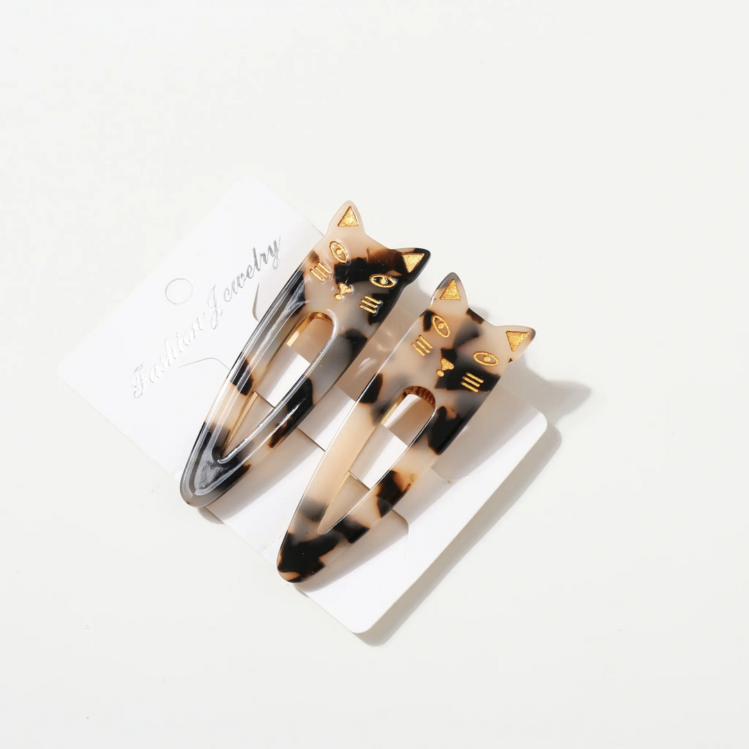 Elodie Hair Clip | Cute Cat Hair Clip Set of Two
