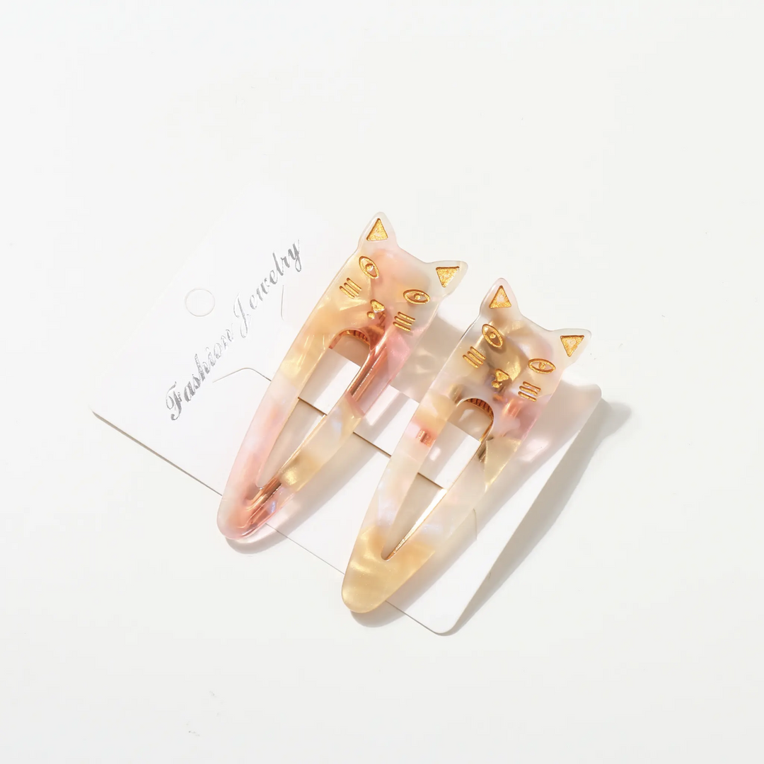 Elodie Hair Clip | Cute Cat Hair Clip Set of Two
