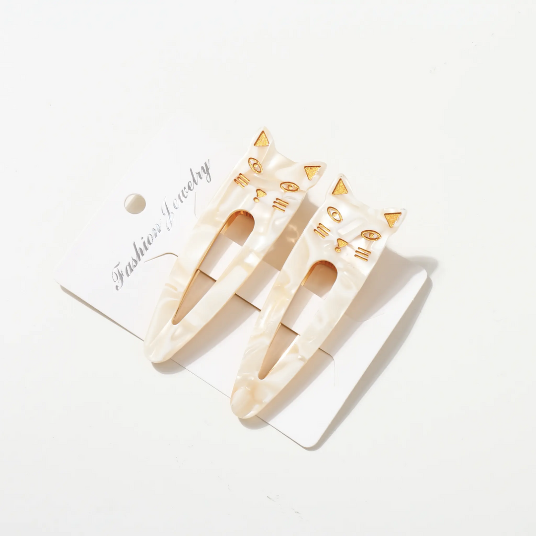 Elodie Hair Clip | Cute Cat Hair Clip Set of Two