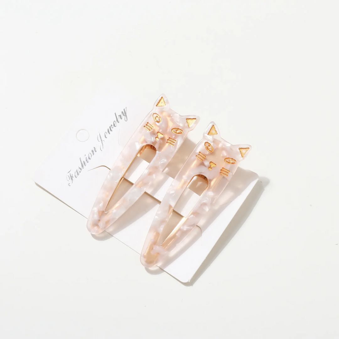 Elodie Hair Clip | Cute Cat Hair Clip Set of Two