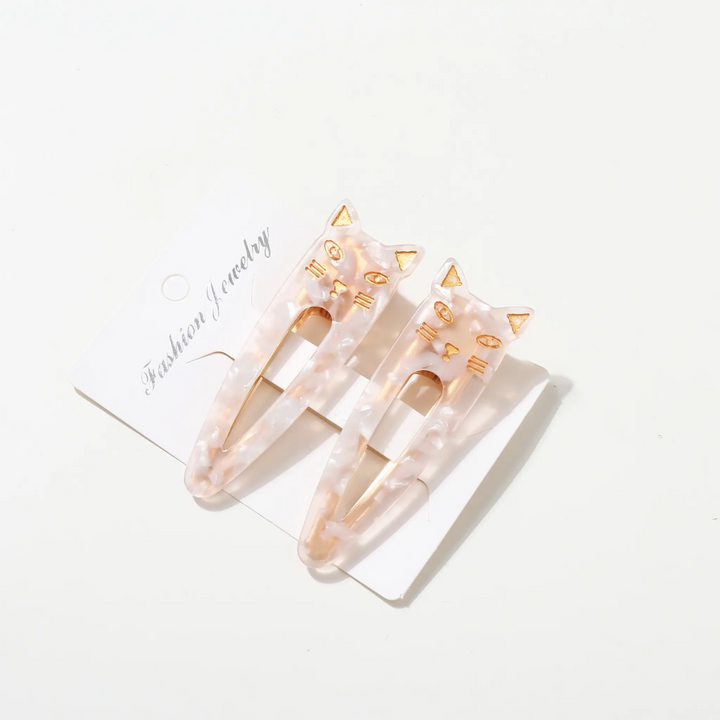 Elodie Hair Clip | Cute Cat Hair Clip Set of Two