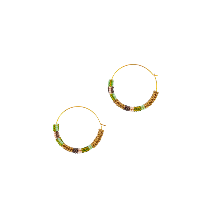 Color Block Hoop Earrings