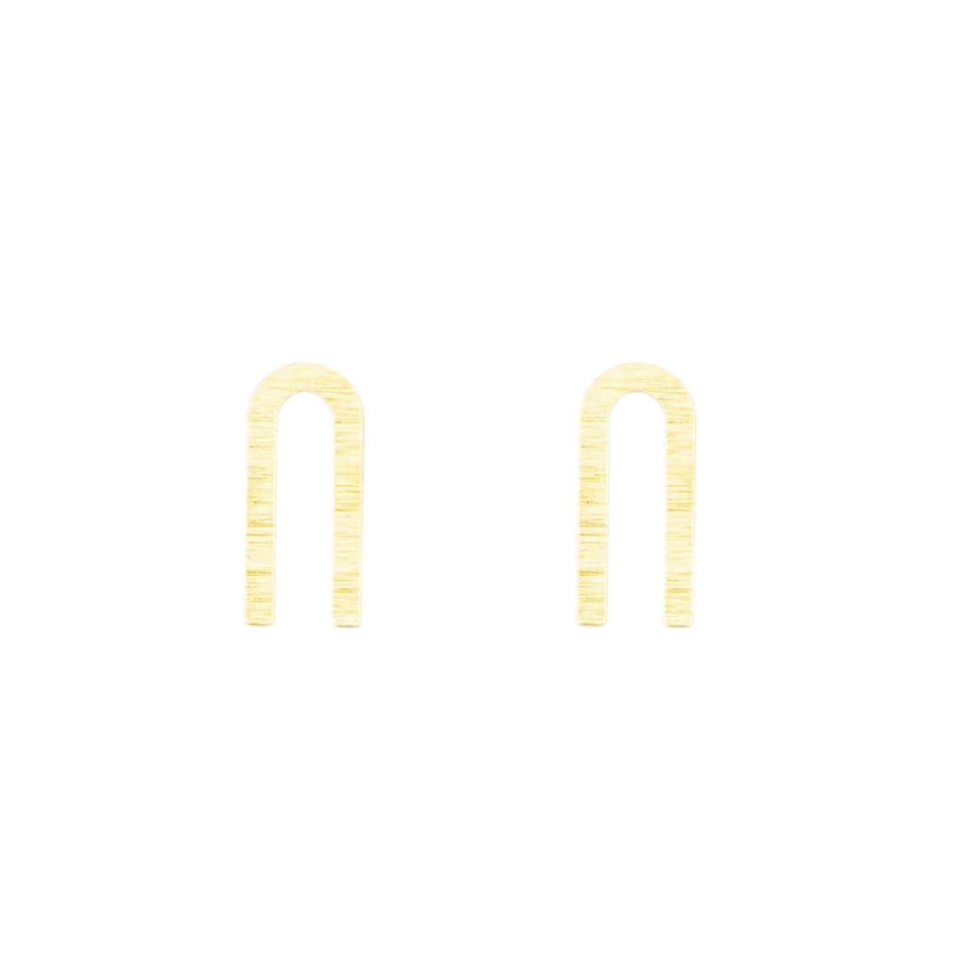 Brushed Arch Post Earring