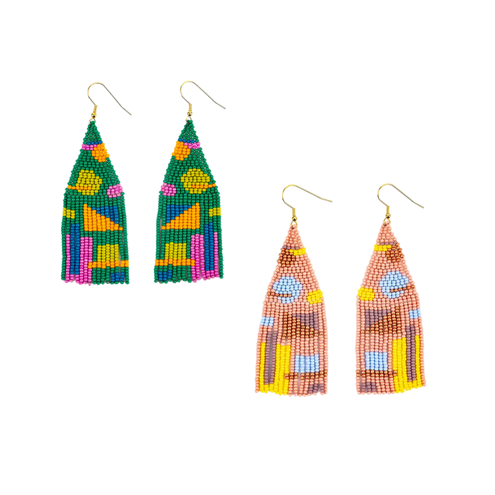 Shapes Fringe Earrings