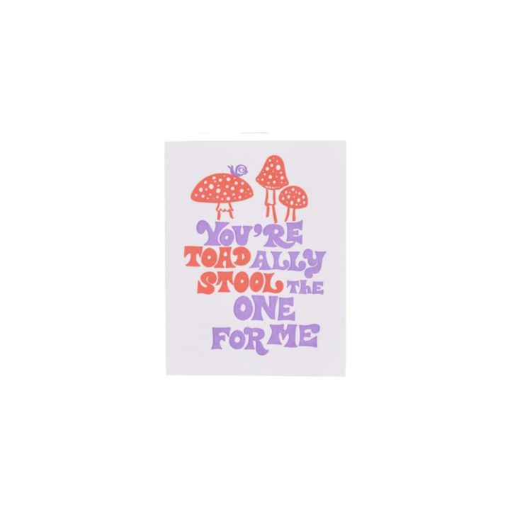 Toadally stool Card