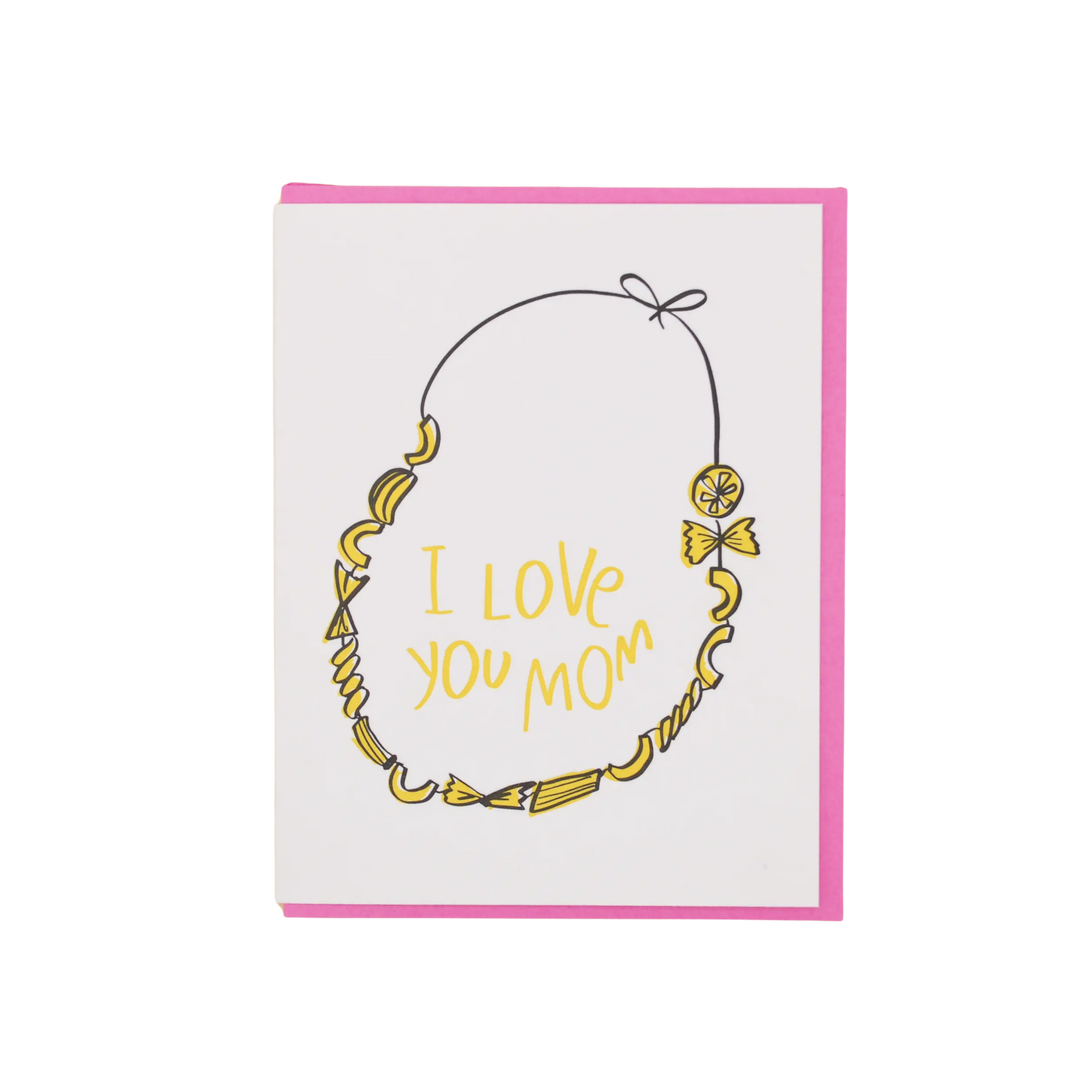 Macaroni Necklace Card