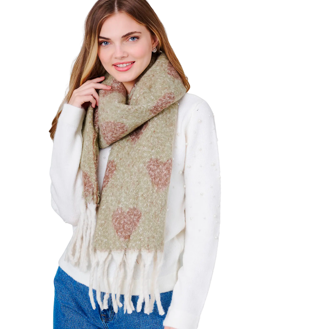 Heart Soft Oblong Scarf
