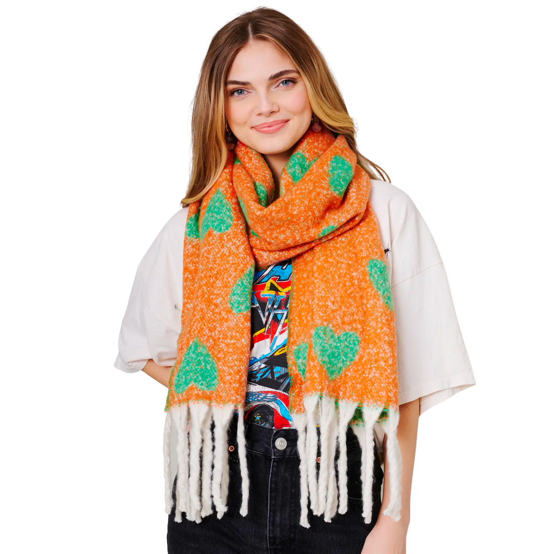 Heart Soft Oblong Scarf