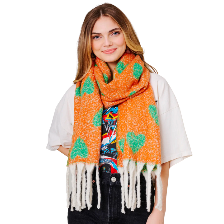 Heart Soft Oblong Scarf