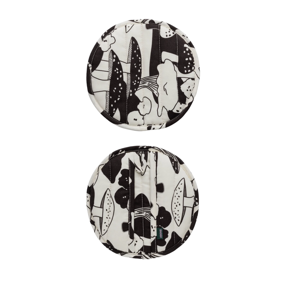 Pot Holder Set of 2 - Mushrooms