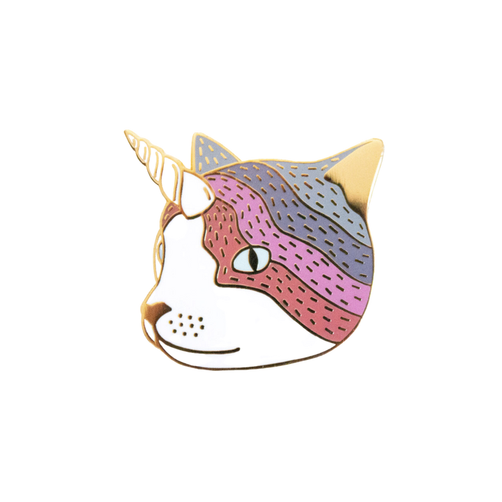 Caticorn Enamel Pin