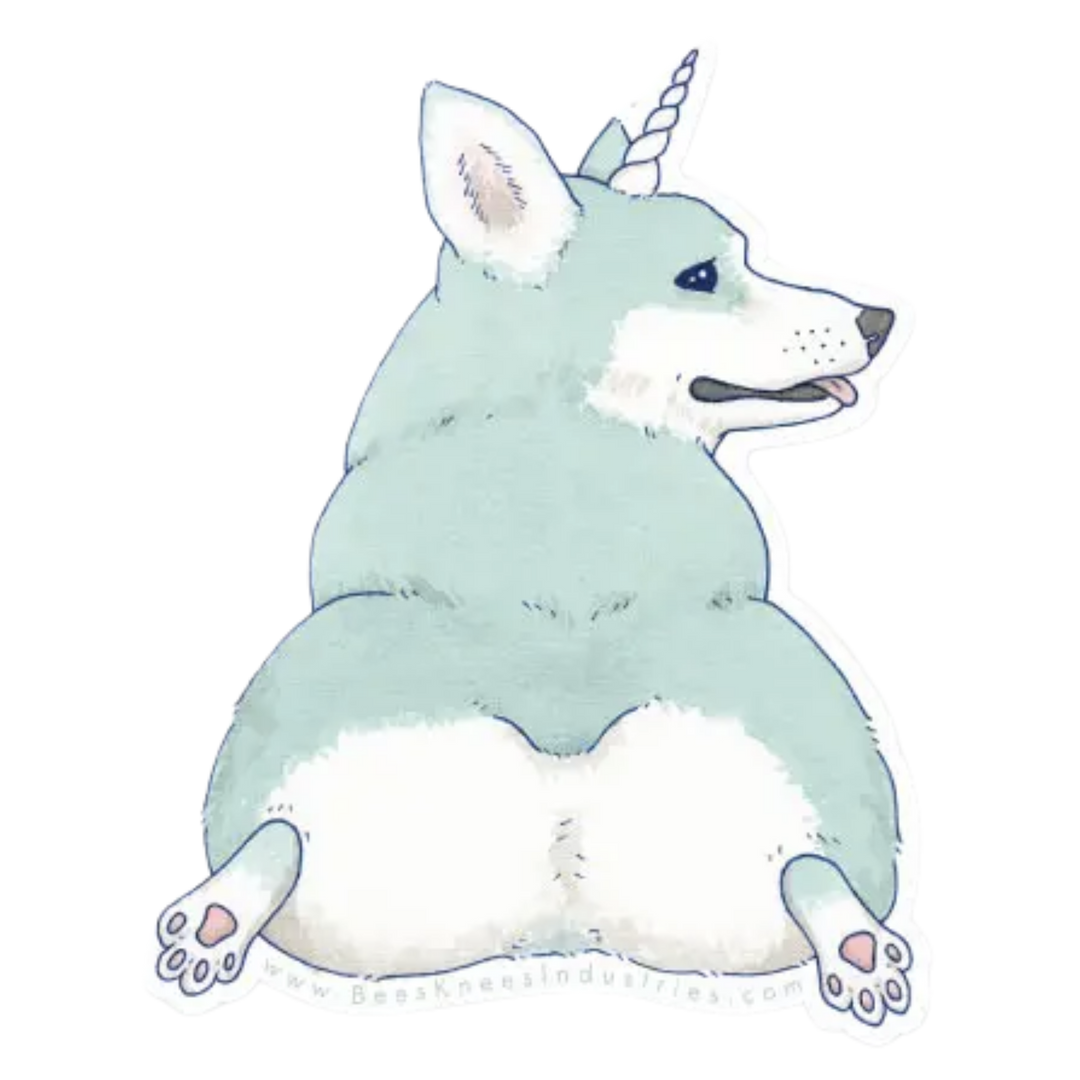 Unicorgi Sticker
