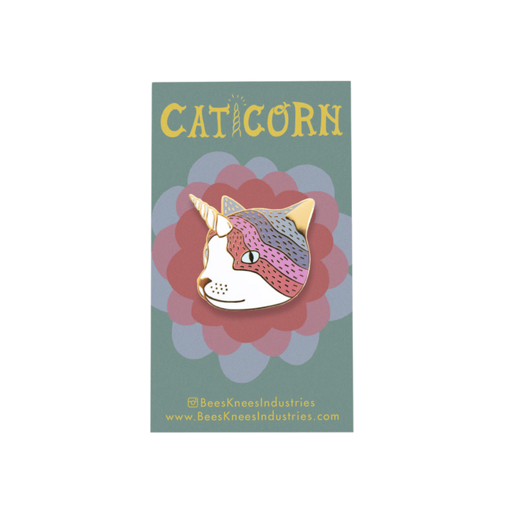 Caticorn Enamel Pin