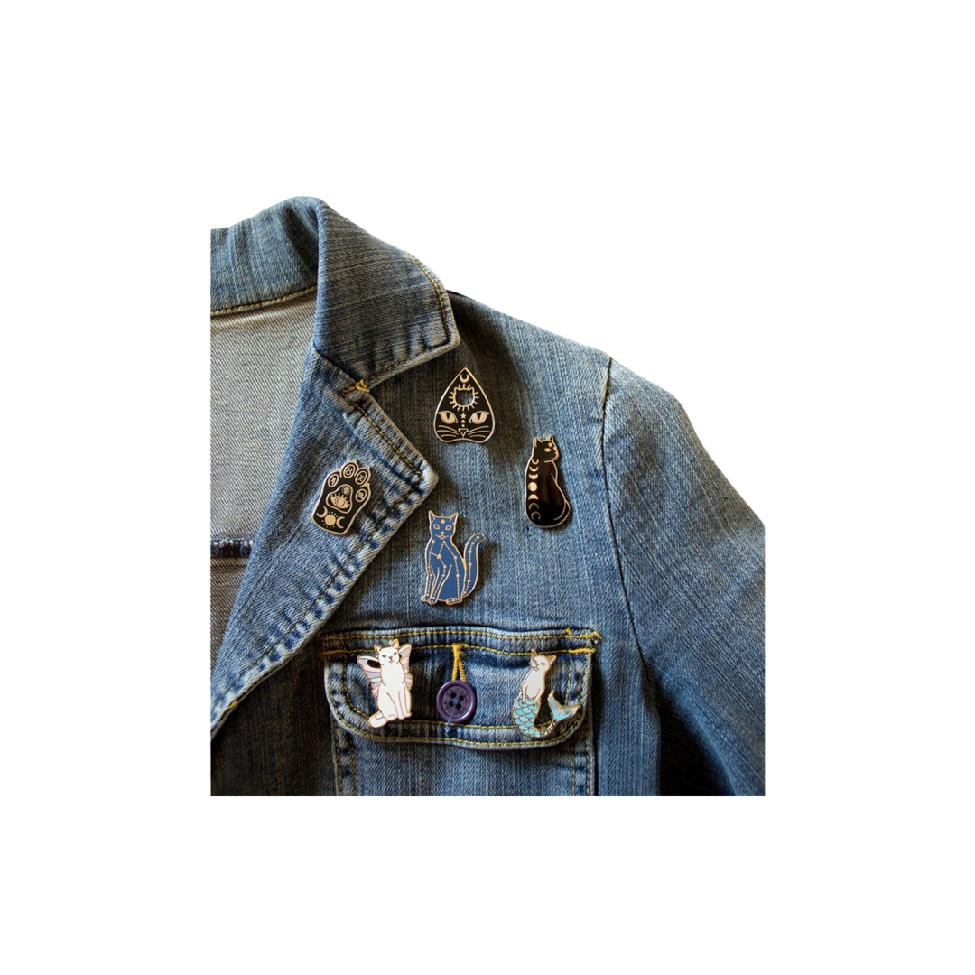 Celestial Cat Enamel Pin