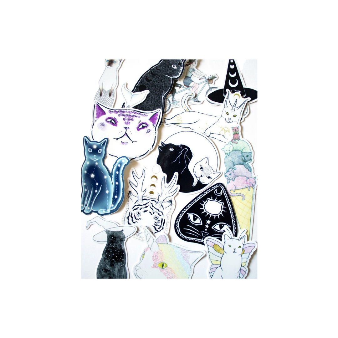 Celestial Cat Vinyl Sticker
