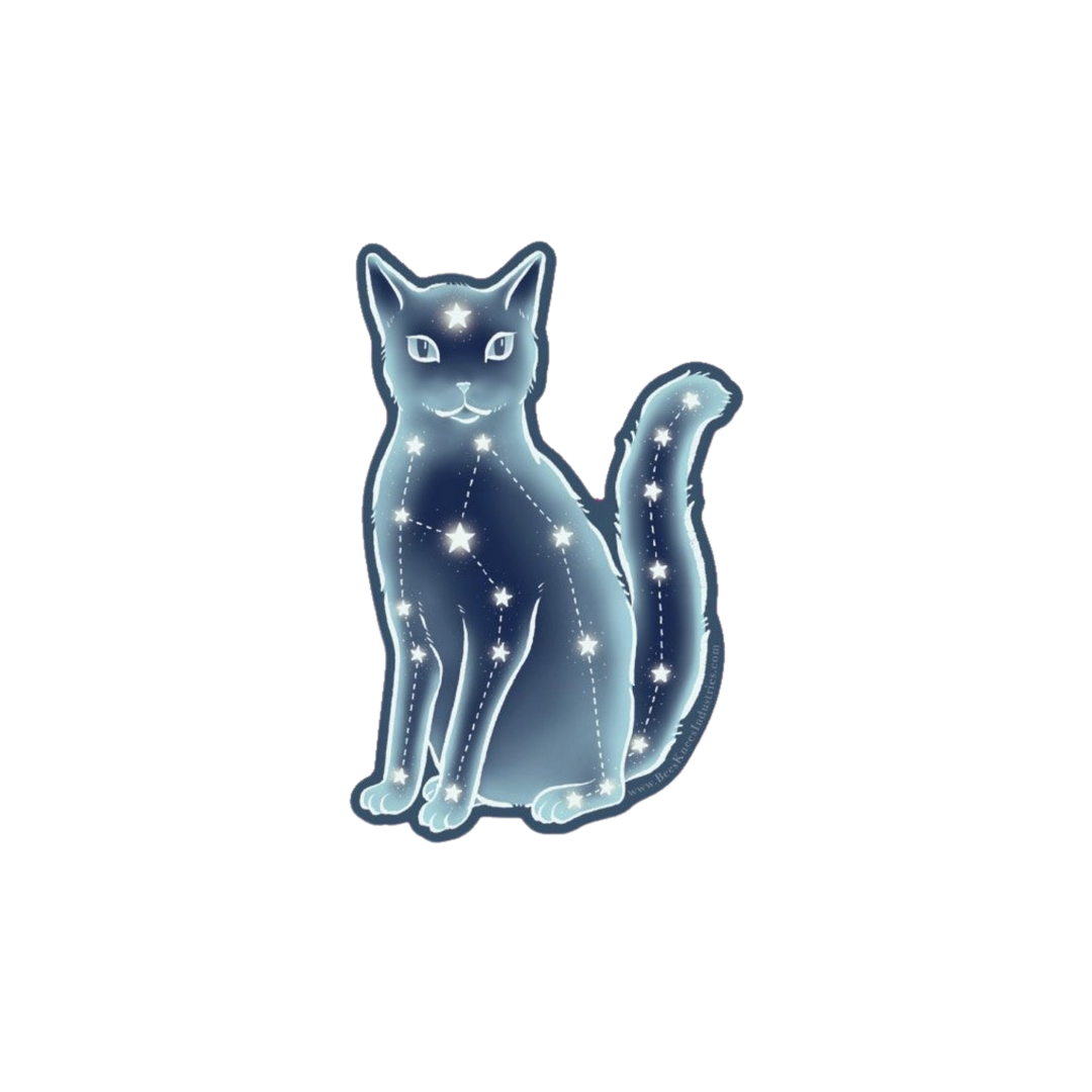 Celestial Cat Vinyl Sticker