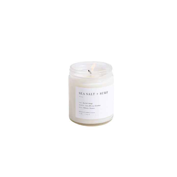 Sea Salt + Surf Minimalist Candle