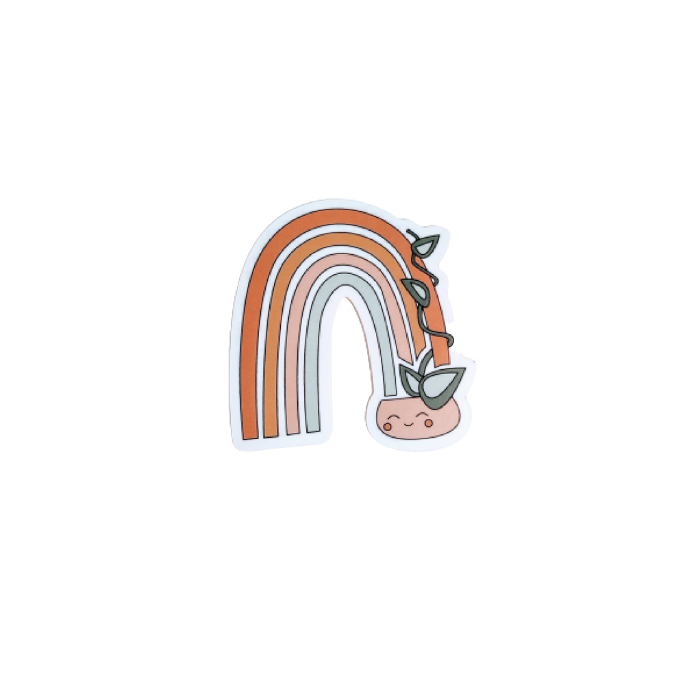 Rainbow Houseplant Sticker