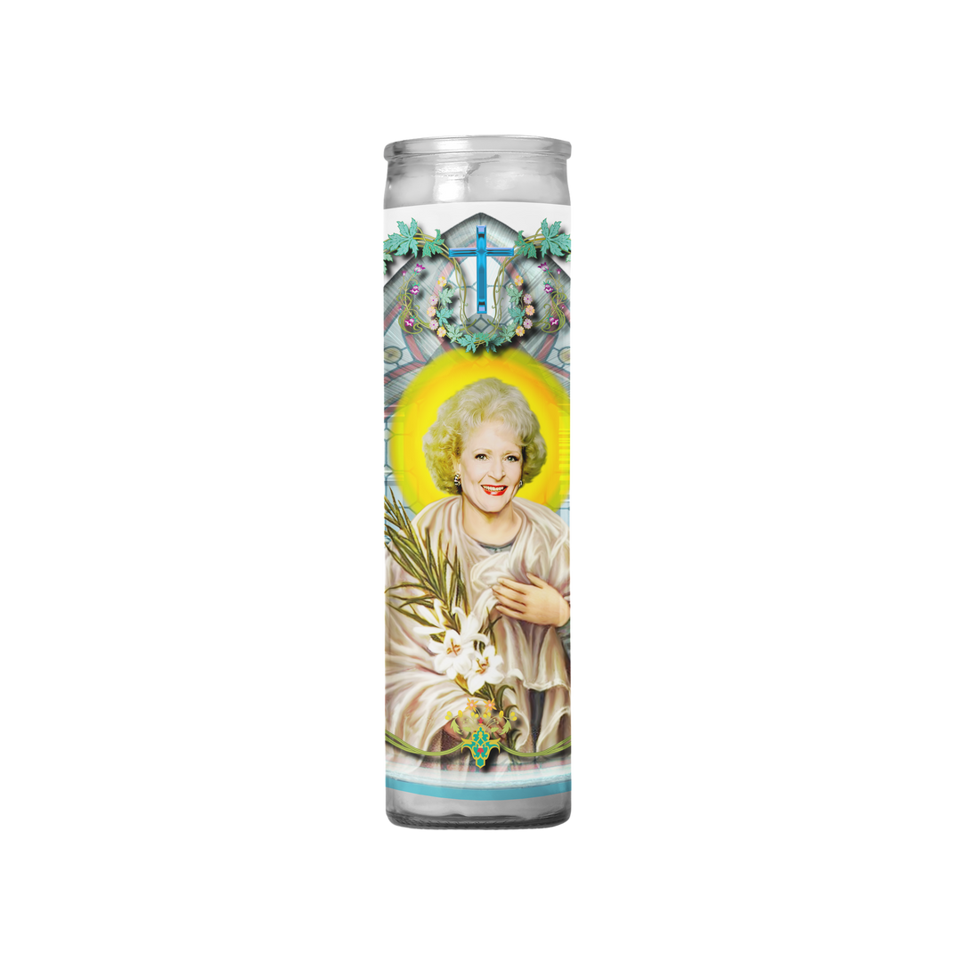 Betty White Rose Nylund Prayer Candle