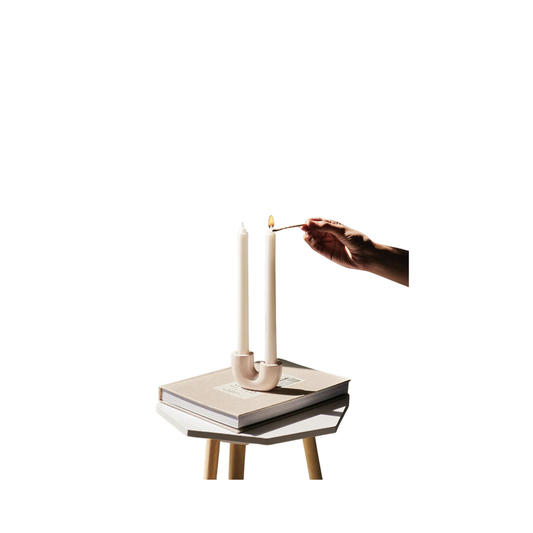 Nordic Style U Shaped Concrete Candle holder