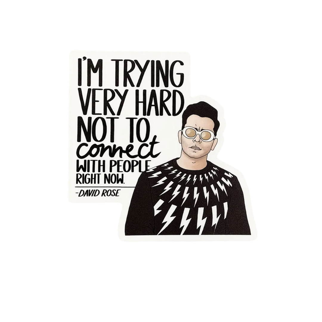 David Connect Sticker