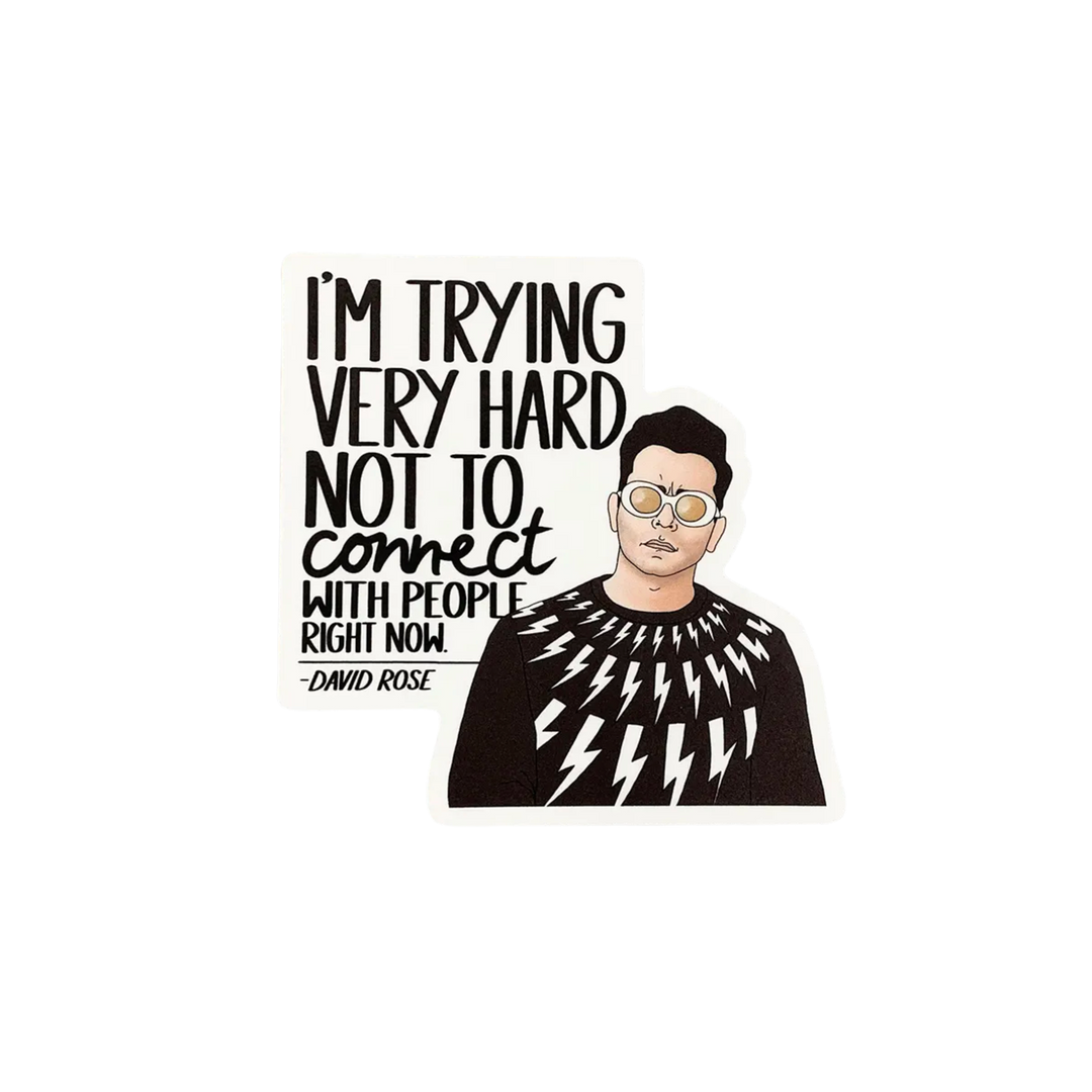 David Connect Sticker