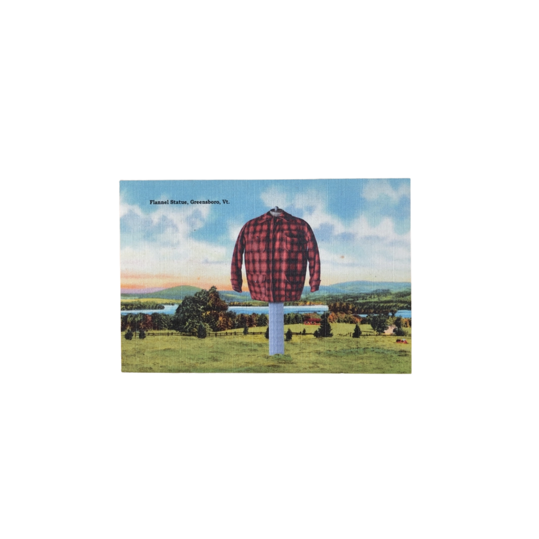 Vermont Flannel Statue Postcard