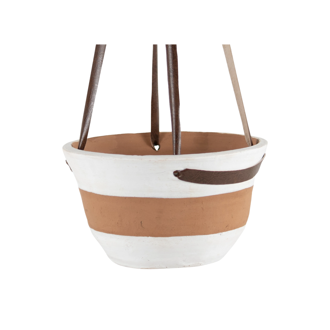 Gabe Terracotta Planter - white
