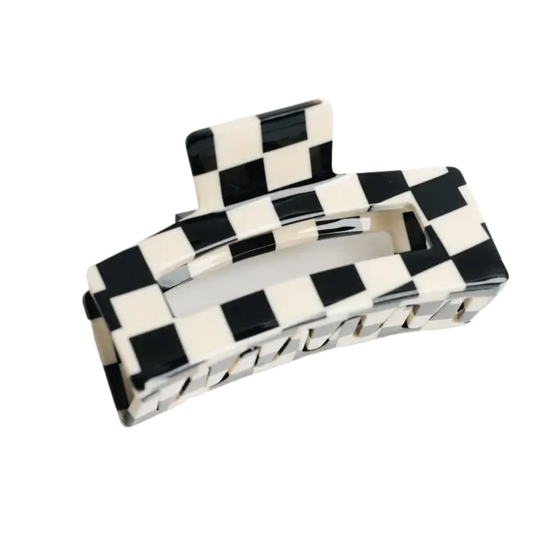 Checkered Hair Claw