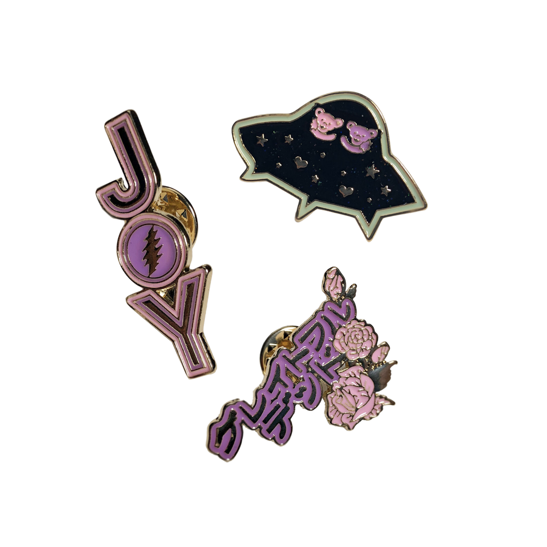 Trixy Starr X Grateful Dead Pin Set