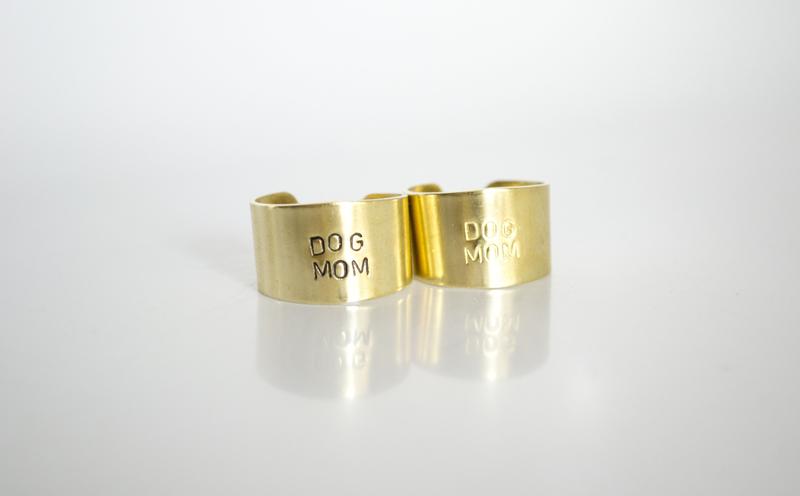 Dog Mom Brass Ring